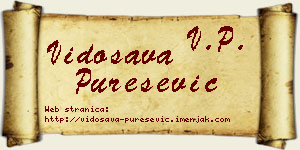 Vidosava Purešević vizit kartica
